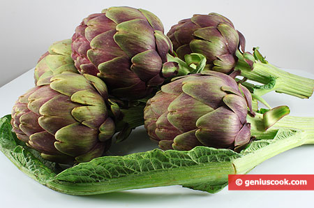 Ingredients for Fried Artichokes