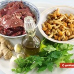 Ingredients for Chicken Liver with Ginger
