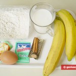 Ingredients for Jamaican Banana Pancakes