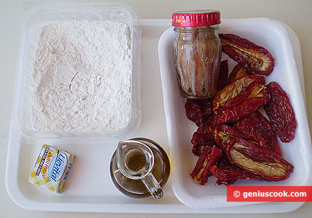 Ingredients for Focaccia with Anchovy