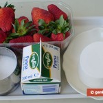Ingredients for Butter Cream with Strawberry
