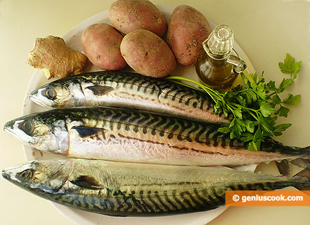 Ingredients for Baked Mackerel with Potatoes