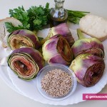 Ingredients for Artichokes Stuffed with Cheese and Sesame Recipe