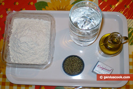 Ingredients for Pitta Bread with Fragrant Herbs