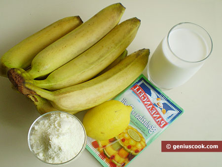 Ingredients for Banana Ice Cream