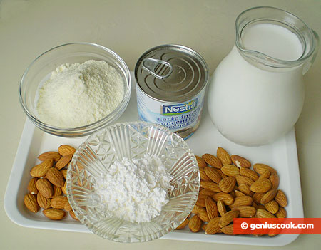 Ingredients for Almond Milk Ice Cream