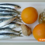 Ingredients for Sardines with Orange Sauce