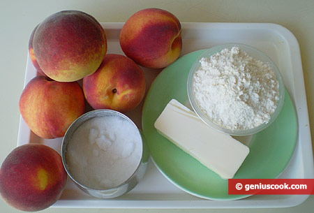 Ingredients for Peach Crumble