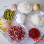 Ingredients for Rice Balls Arancini