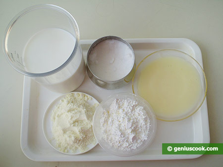 Ingredients for Milk Ice Cream