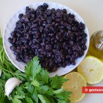Ingredients for Black Kidney Beans Salad