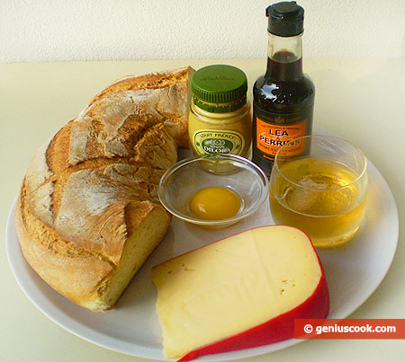 Ingredients for Welsh Rarebit