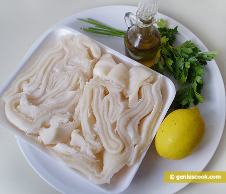 Ingredients for Salad with Tripe