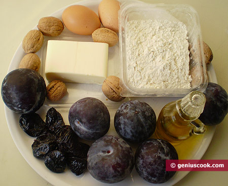 Ingredients for Plum Strudel