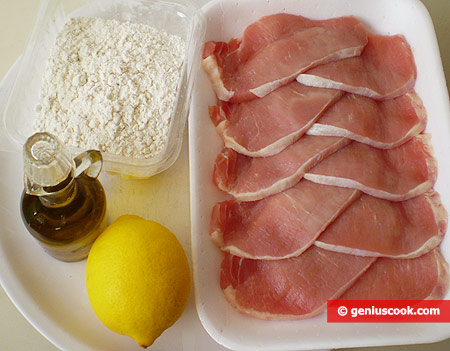 Ingredients for Escalopes with Lemon