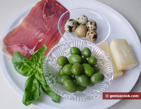 Ingredients for Cheese Baskets with Salad