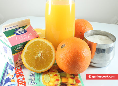 Ingredients for Orange Jelly