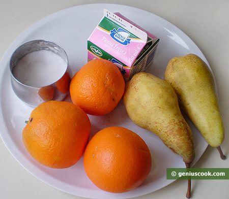 Ingredients for Pear and Orange Salad
