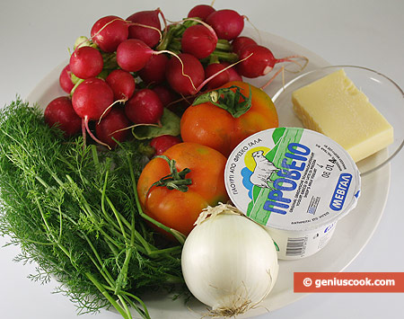 Ingredients for Salad with Radish