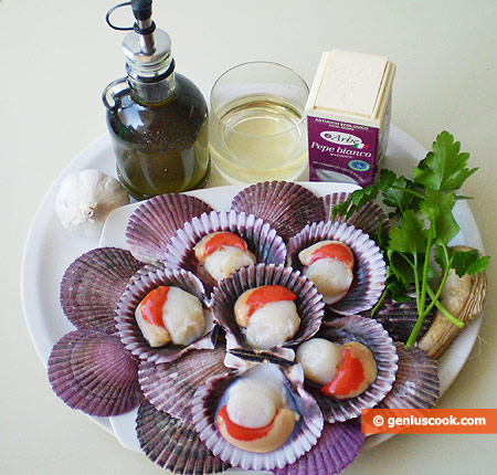 Ingredients for Scallops Sauté