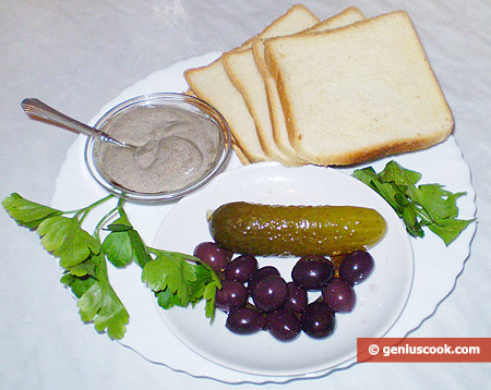 Ingredients for Canapé with Mayonnaise