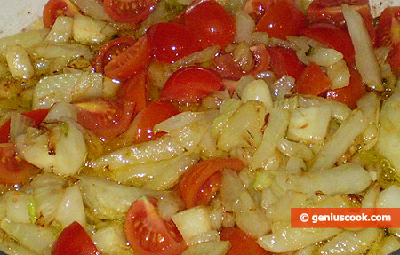 add quartered tomatoes