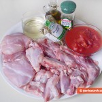 Ingredients for Rabbit with Piquant Sauce