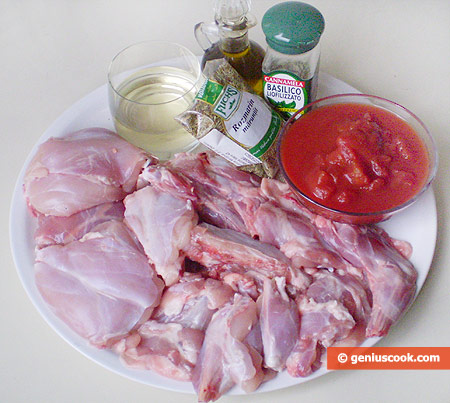 Ingredients for Rabbit with Piquant Sauce