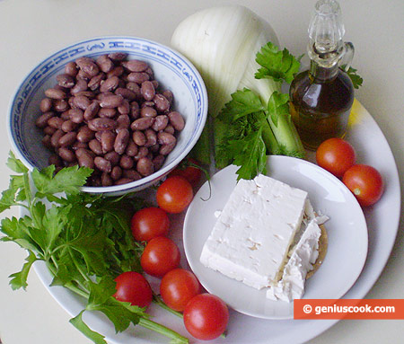 Ingredients for Warm Crete Salad