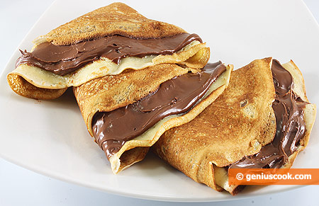 Pancakes with Nutella