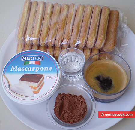 Ingredients for Tiramisu