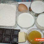 Ingredients for Honey Muffins with Chocolate Shavings