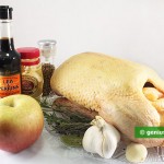 Ingredients for Duck Stuffed with Apples