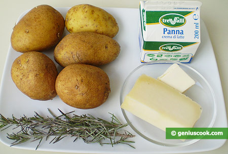 Ingredients for French Potato with Cream