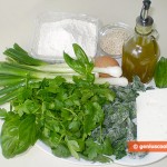 Ingredients for Cretan Pies Kalitsounia with Greens and Cheese