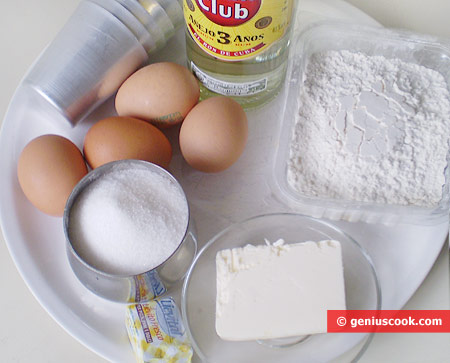 Ingredients for Rum Baba