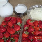 Ingredients for Strawberry Ice Cream