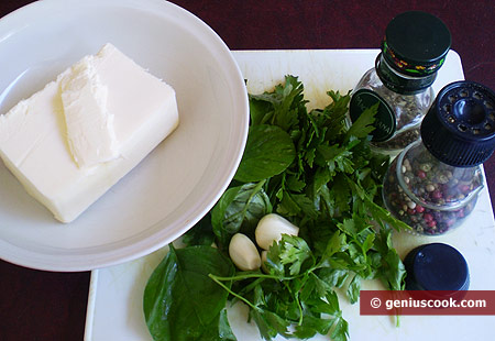 Ingredients for Green Aromatic Butter