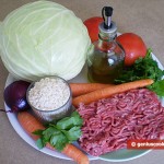 Ingredients for Stuffed Cabbage Leaves