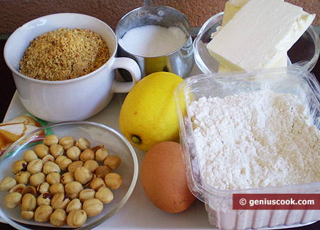 Ingredients for Filbertines Cookies