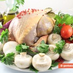 Ingredients for Guinea Fowl with Mushrooms