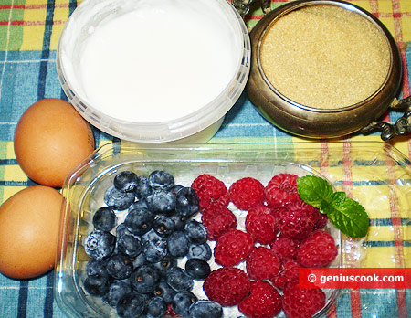 Ingredients for Berry Semifreddo