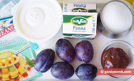 Ingredients for Panna Cotta with Dulce de Leche