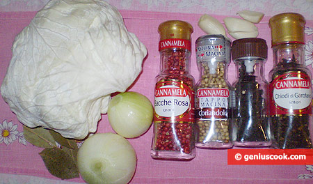 Ingredients for Marinated Cabbage