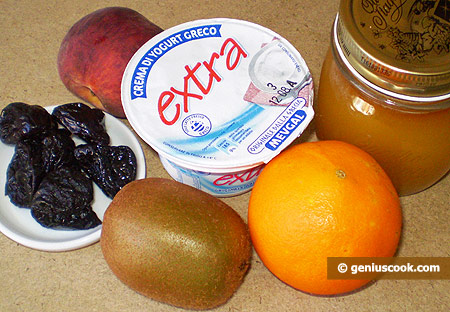 Ingredients for Yoghurt with Fruits