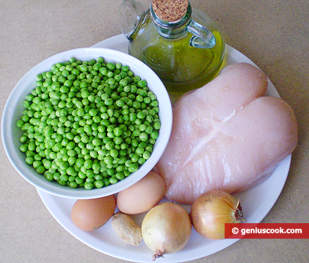 Ingredients for Chicken Fricassee