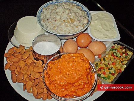 Ingredients for Cake Pumpkin Pastiera