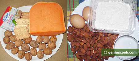 Ingredients for Pumpkin Cheesecake