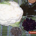 Ingredients for Cauliflower with Olives and Capers