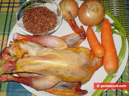 Ingredients for Guinea Fowl Soup